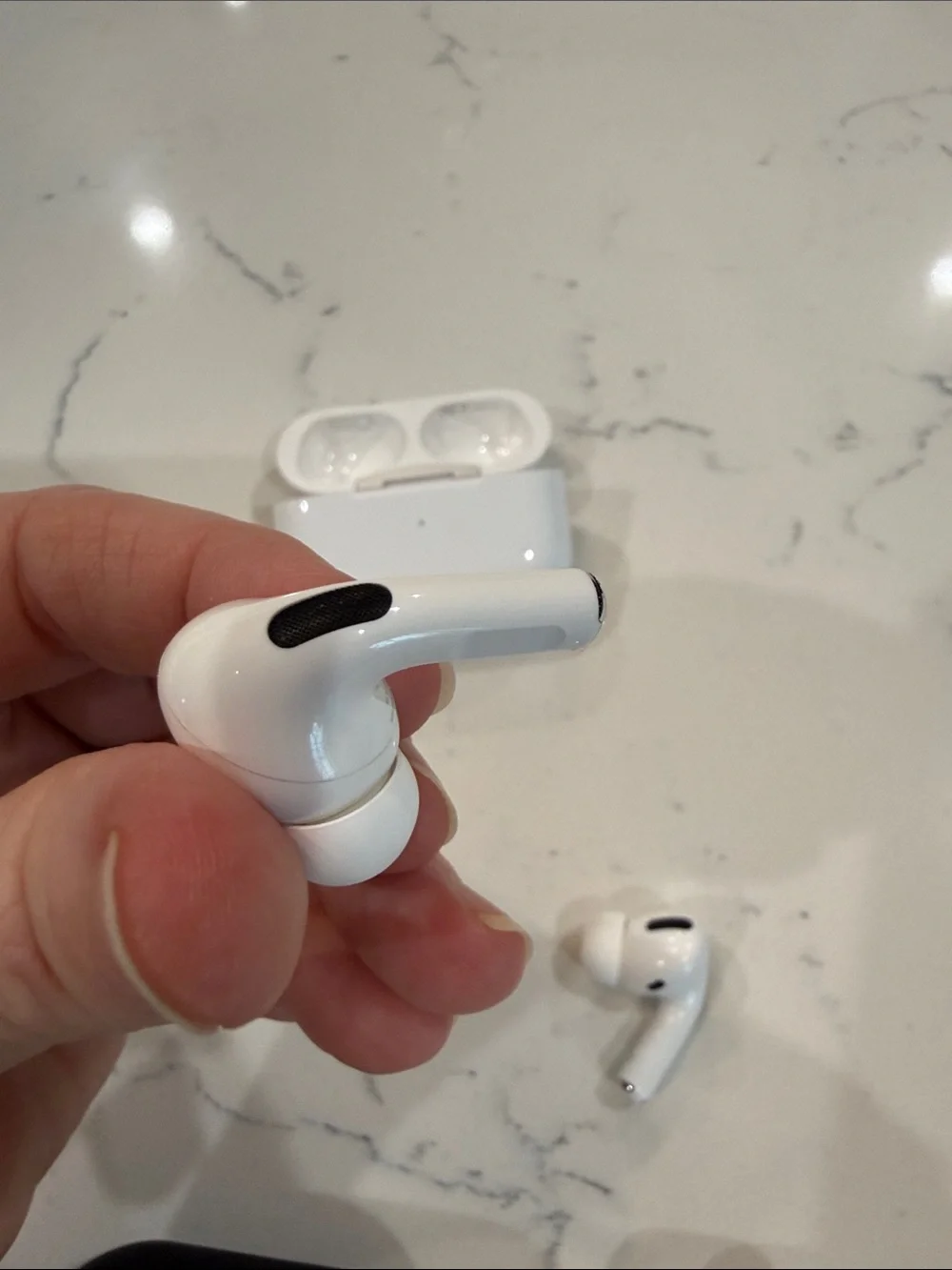 Apple AirPods Pro with MagSafe Charging Case + Kate Spade Black Silicone Case